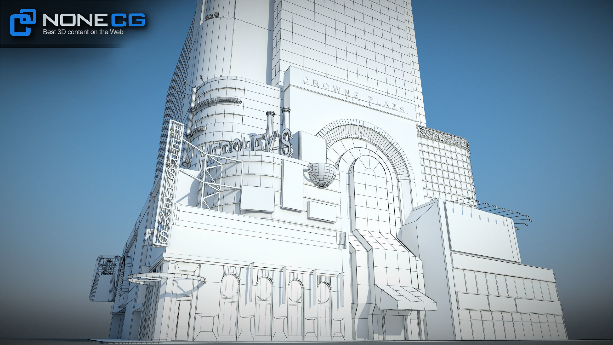 NYC Buildings Pack Low-poly 3D model_67