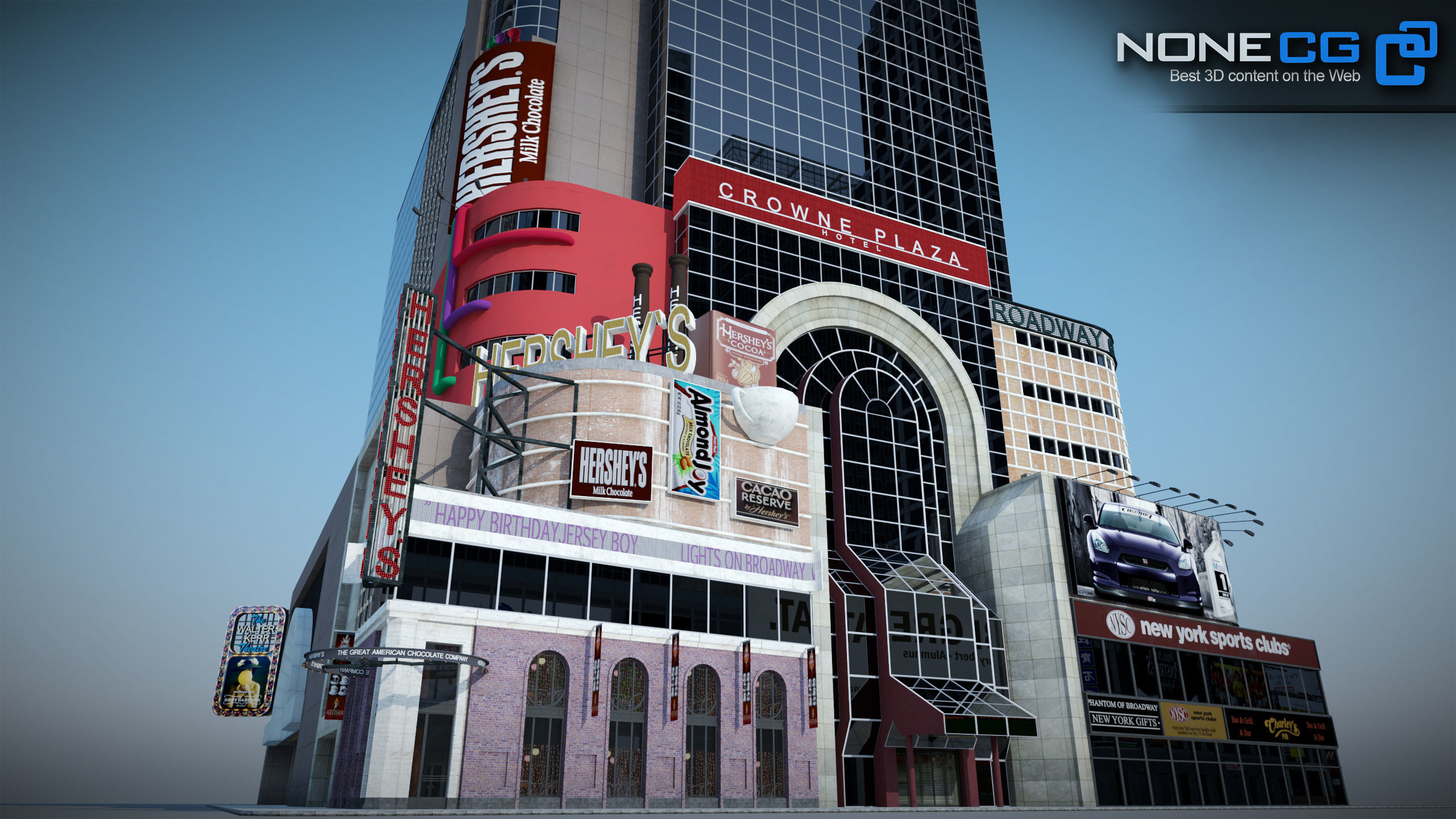 NYC Buildings Pack Low-poly 3D model_65