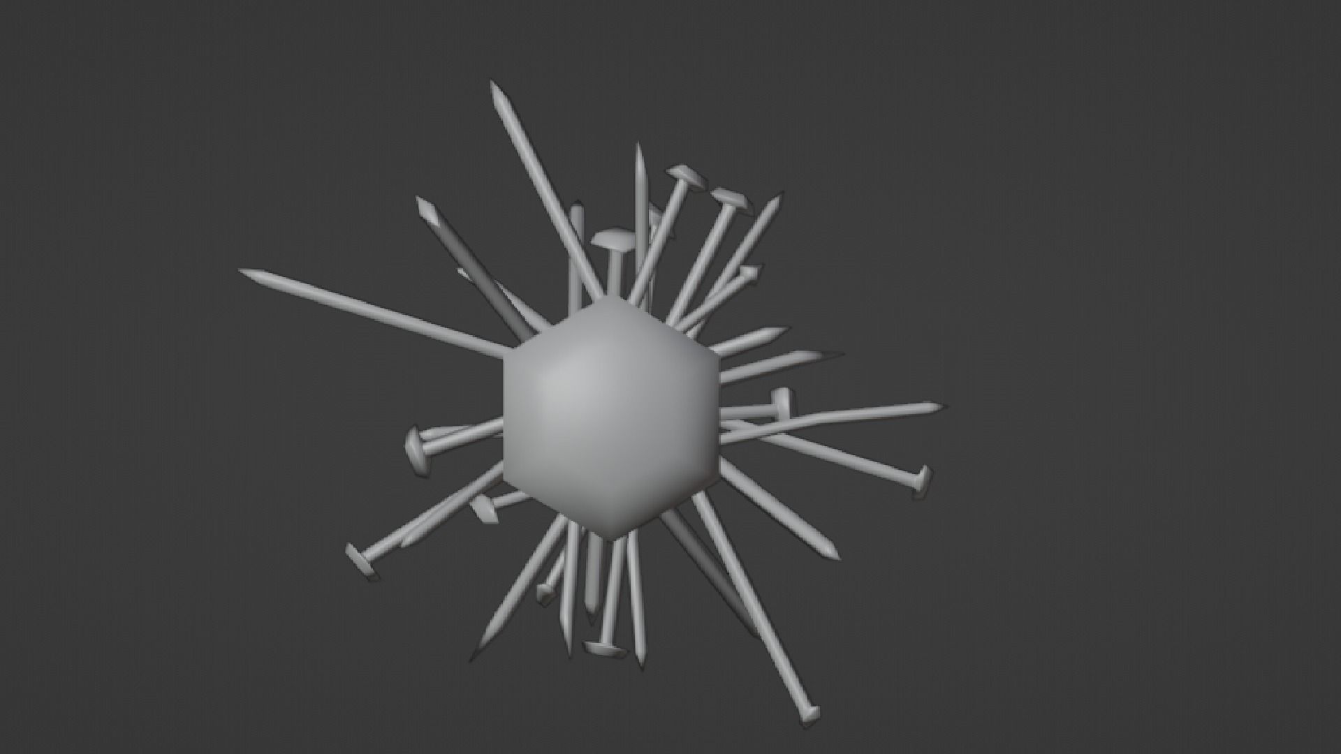 POST APOCALYPTIC MELEE WEAPON NAILED BAT BLOOD STAINED Low-poly 3D model_14