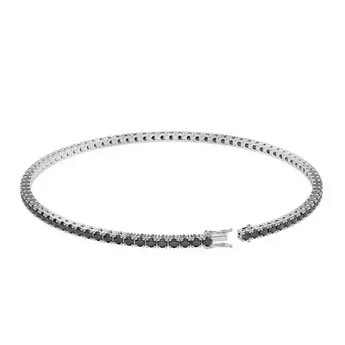 Tennic Braclete round gem  2mm 