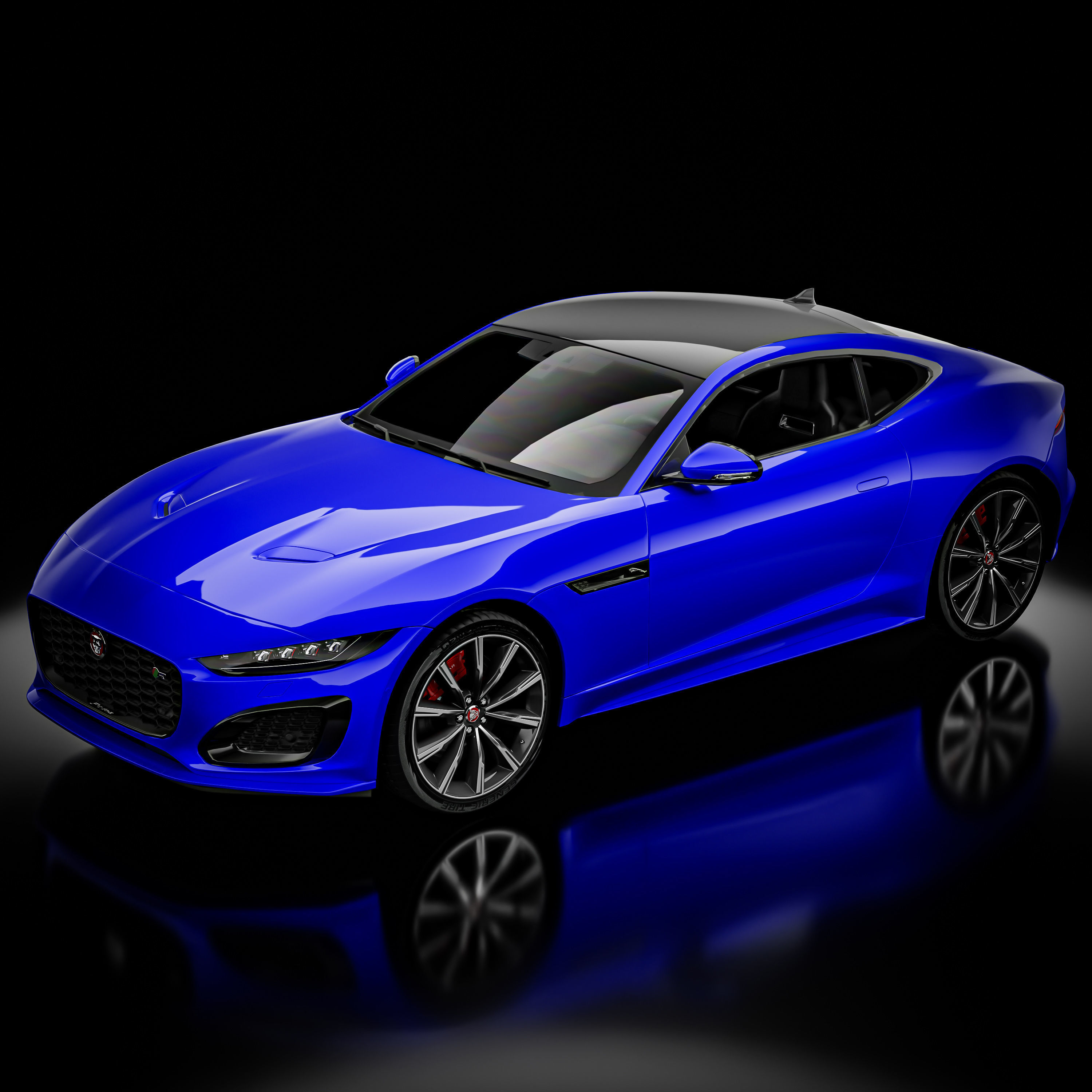 Jaguar F-Type Luxury Sports car 3D model_4