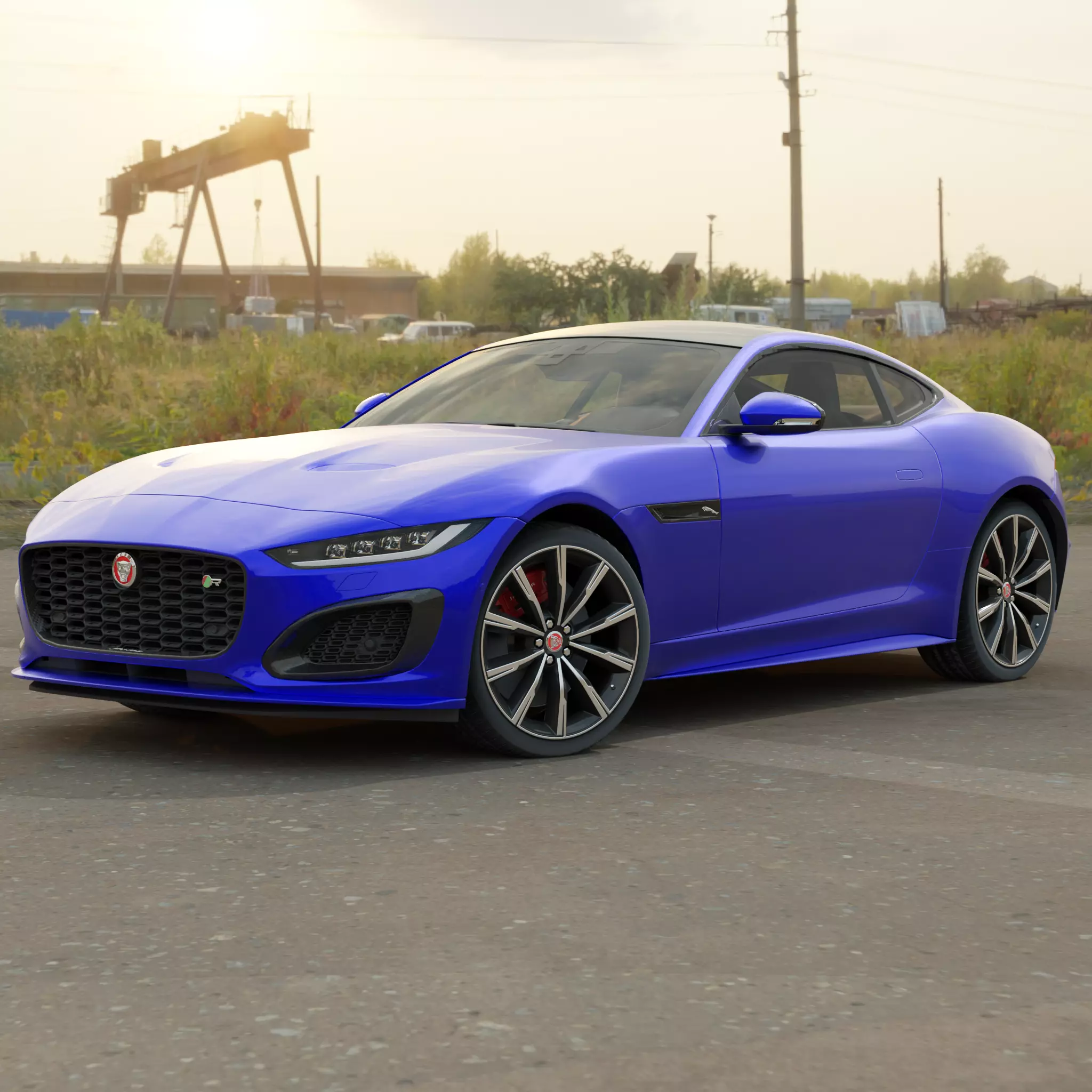 Jaguar F-Type Luxury Sports car 3D model_0