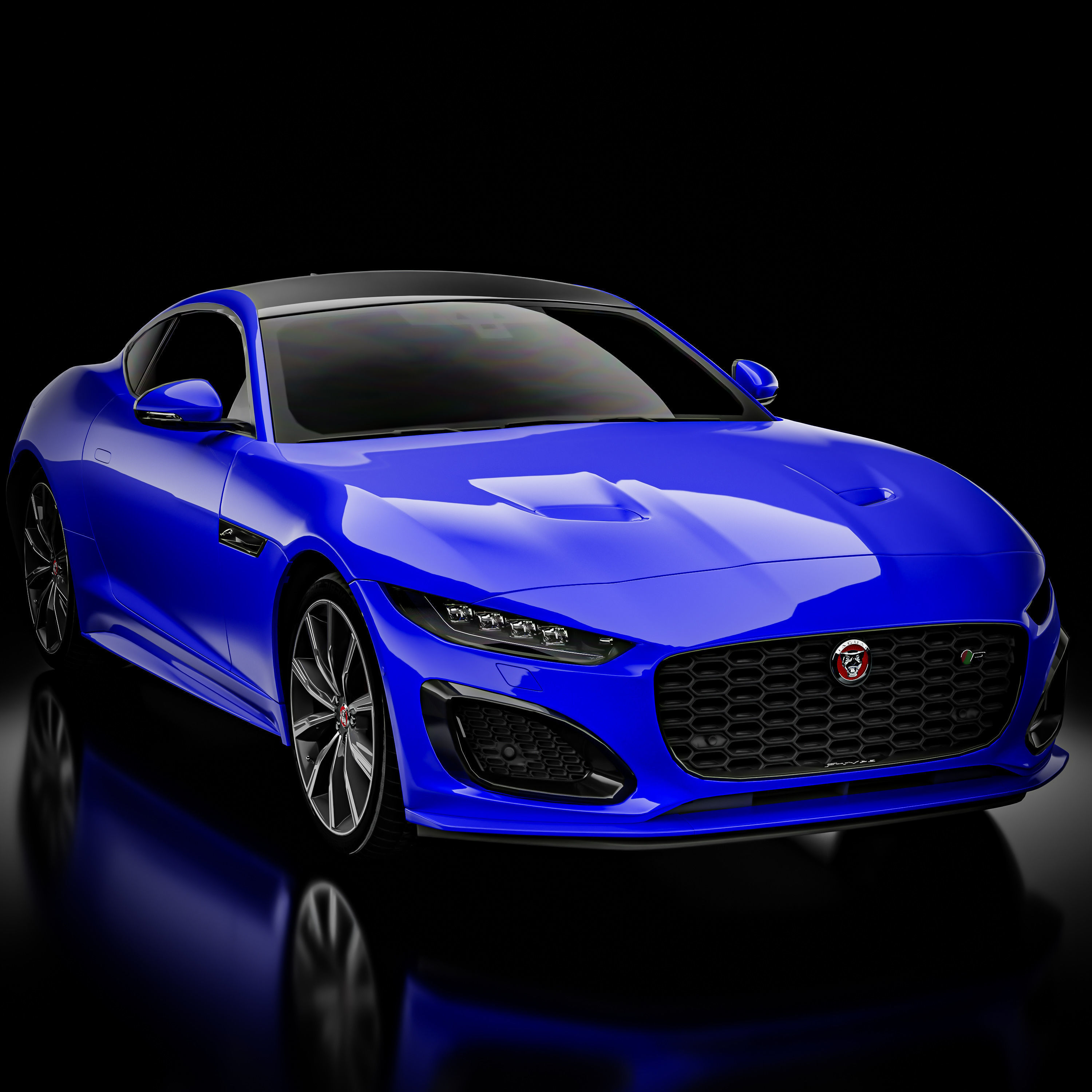 Jaguar F-Type Luxury Sports car 3D model_2