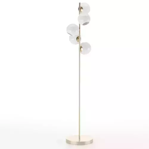 Staggered Glass 5-Light Floor Lamp 3D model
