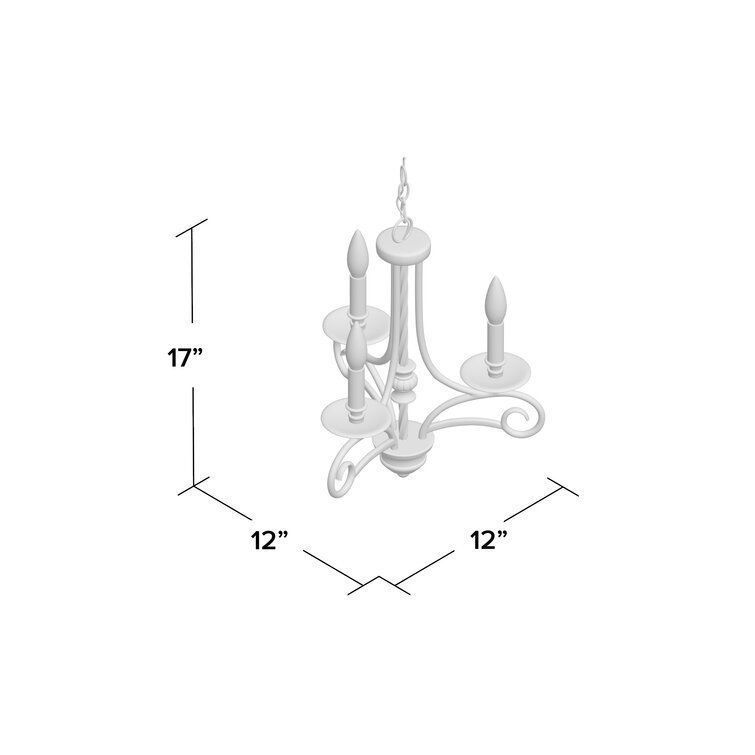 Brenda Light Classic Traditional Chandelier 3D model_1