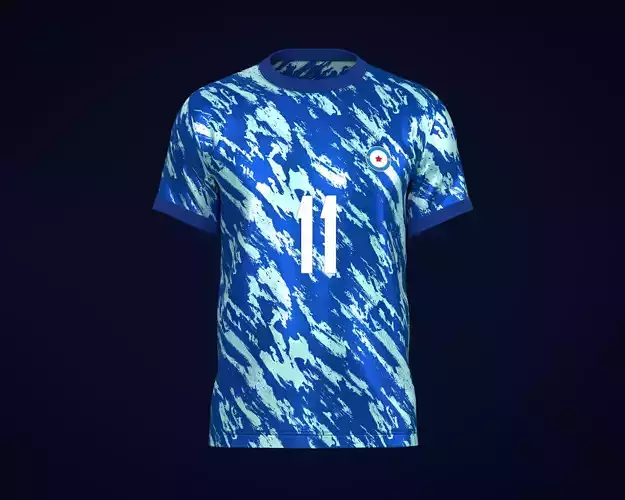 Soccer Football Sky Blue with Blue Jersey Player-11