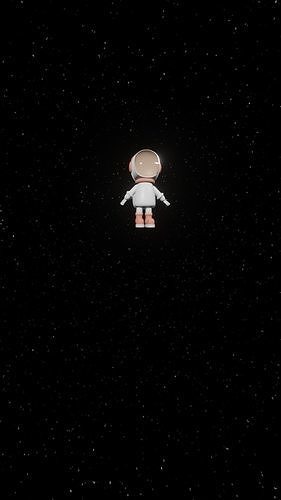 Space man Free 3D model