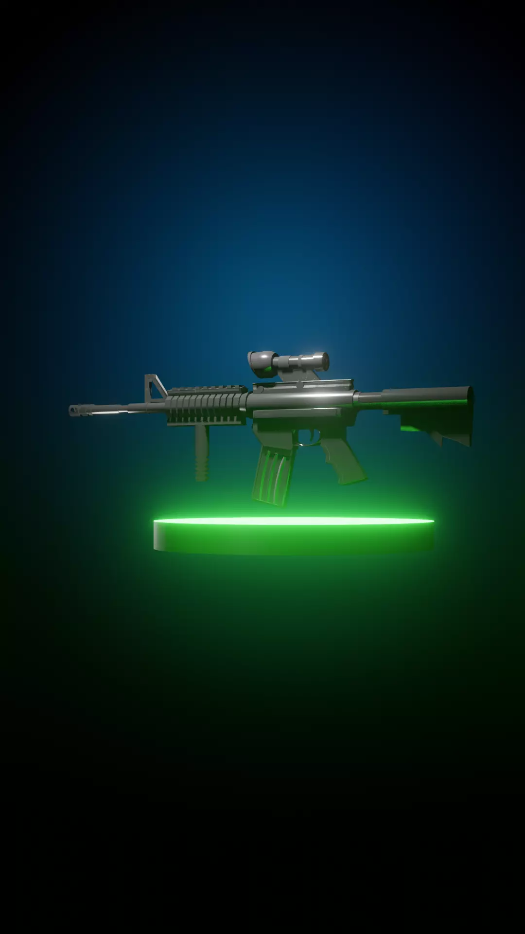 M4 Assault Rifle Free low-poly 3D model