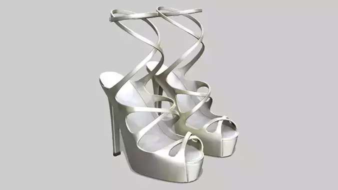 Gold Wrap High Heel Sandals