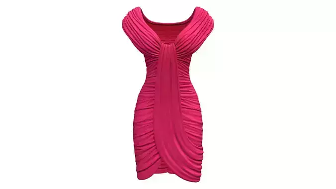 Female Wrap Bodice Dress