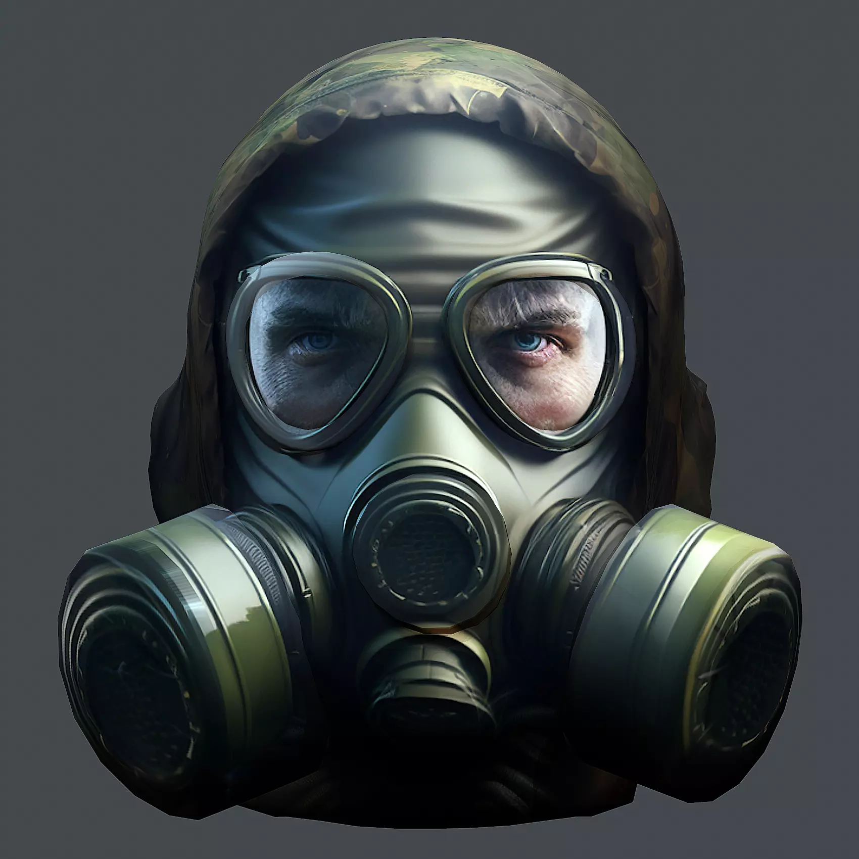 Helmet 3d model military combat Military Low-poly Low-poly 3D model_0