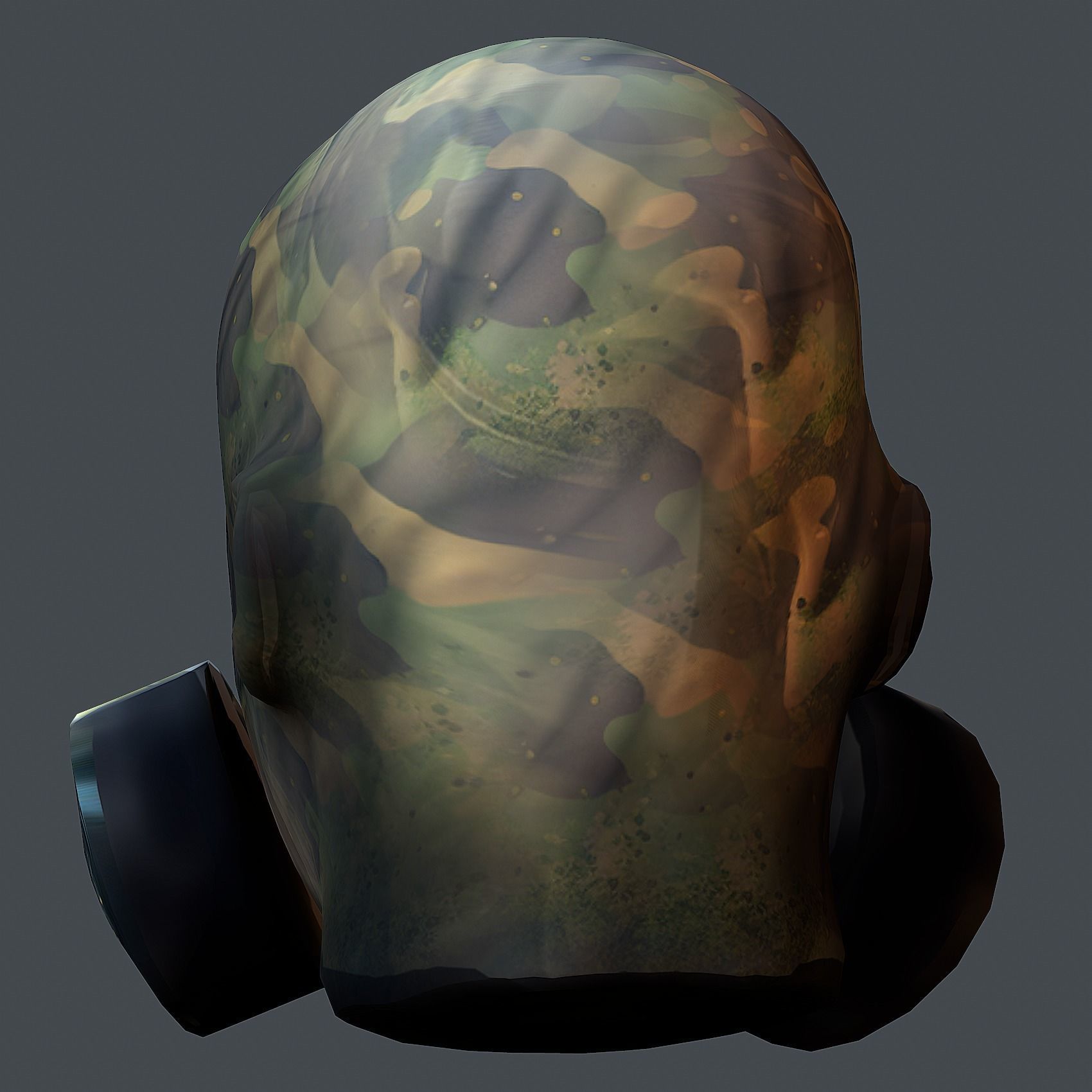 Helmet 3d model military combat Military Low-poly Low-poly 3D model_3