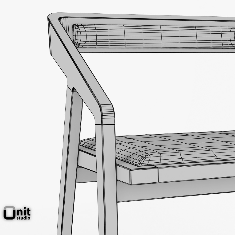 Katakana Bar stool by Dare Studio 3D model_8