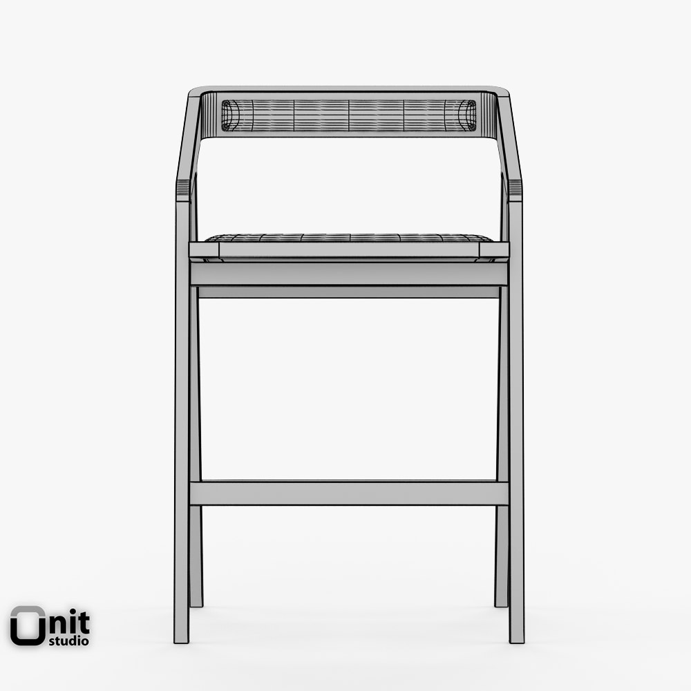 Katakana Bar stool by Dare Studio 3D model_10