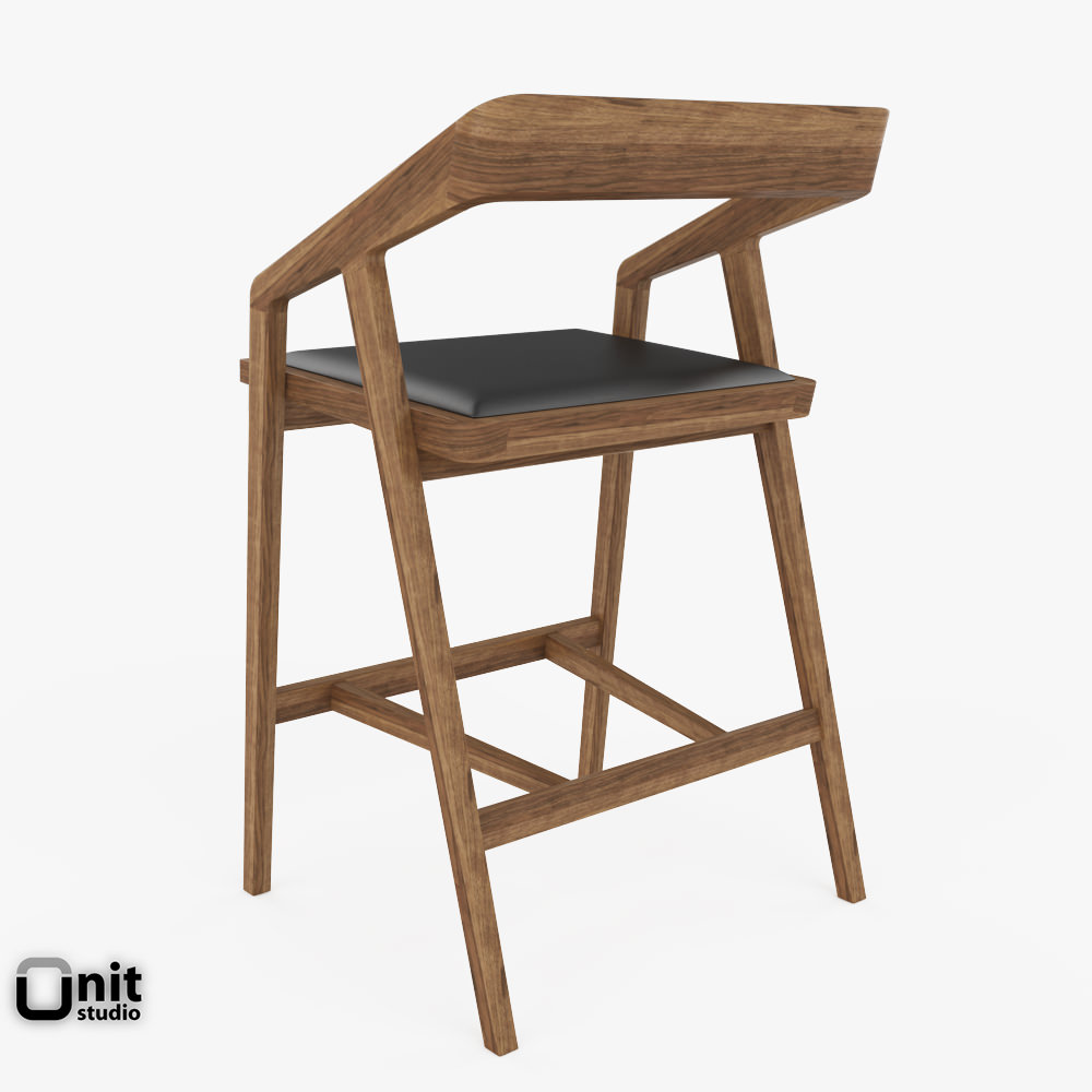 Katakana Bar stool by Dare Studio 3D model_4