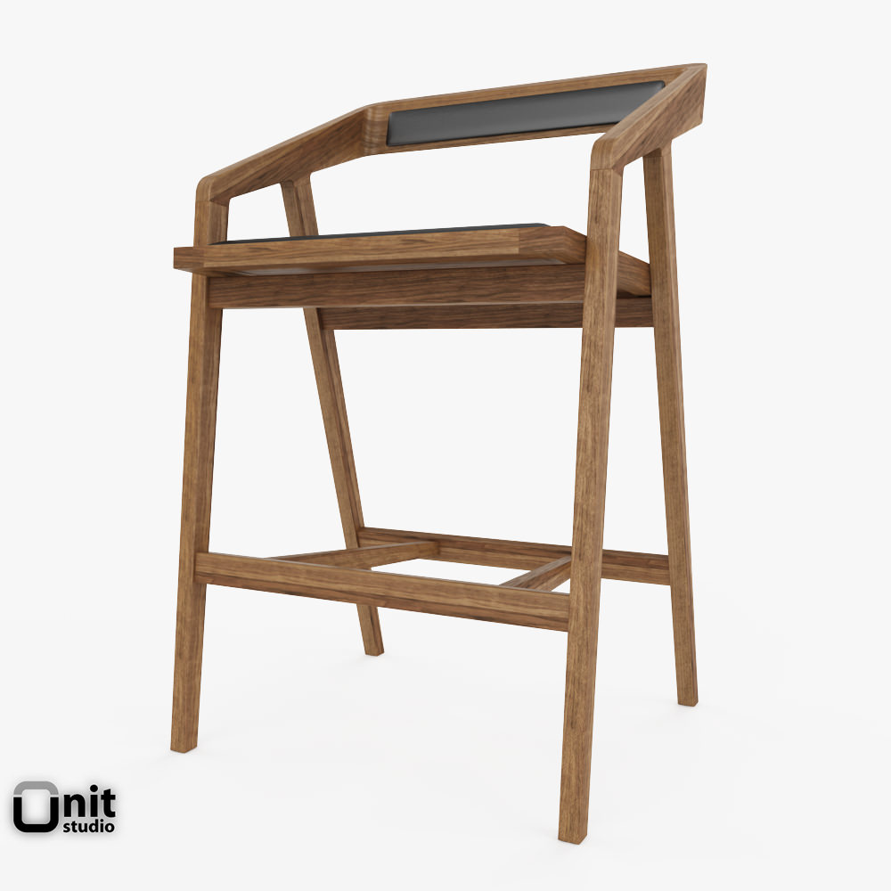 Katakana Bar stool by Dare Studio 3D model_1