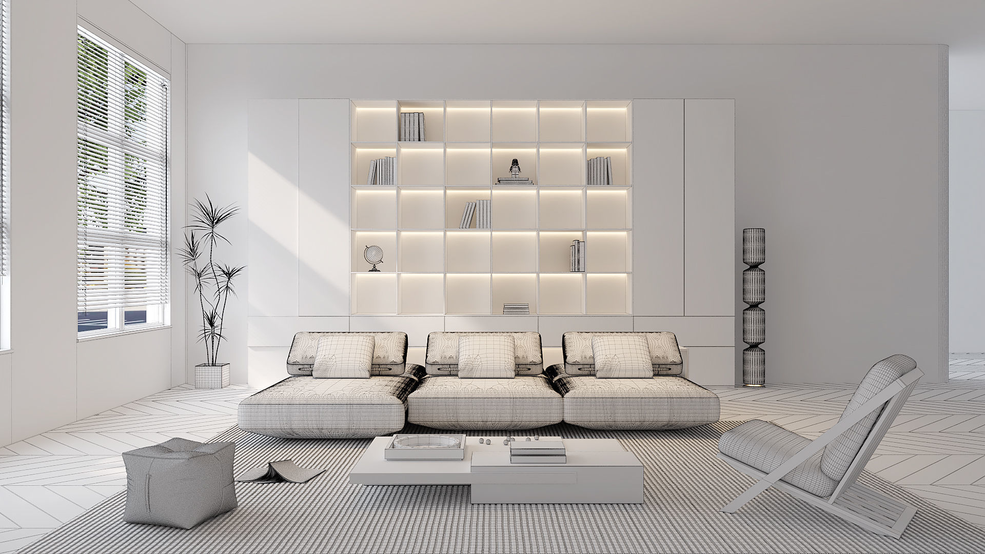 Living room sofa Number 1 -001 -3D model 3D model_4