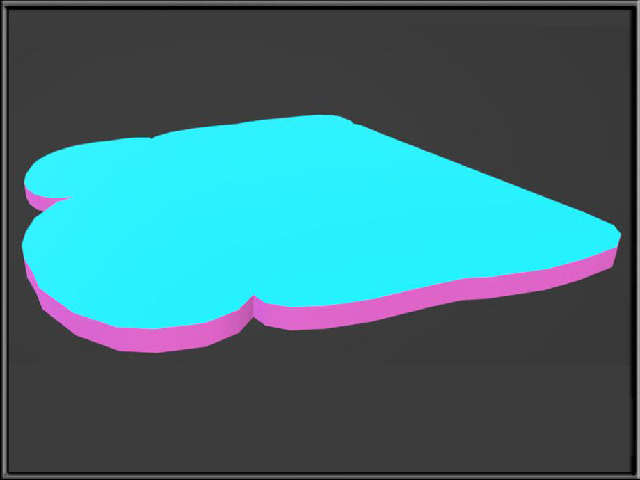 Toast 02 Low-poly 3D model_2