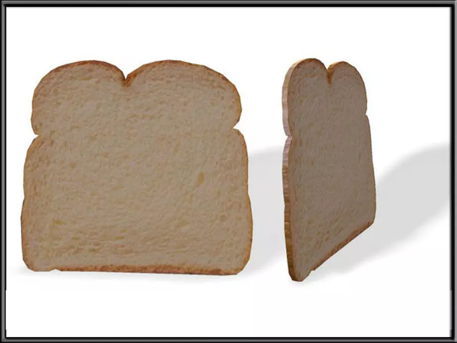 Toast 02 Low-poly 3D model_0