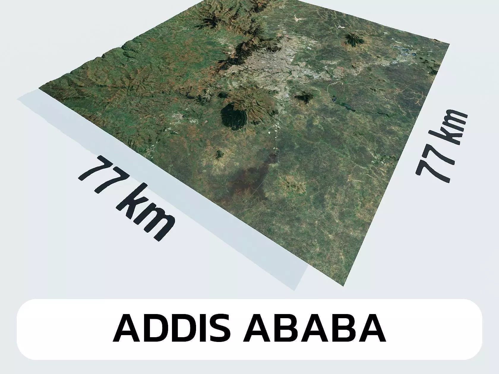 Addis Ababa Ethiopia City Landscape 3D Model 3D model_0