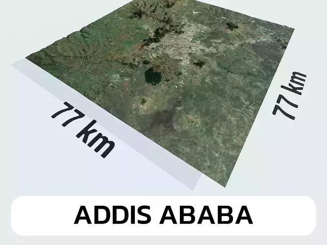 Addis Ababa Ethiopia City Landscape 3D Model 3D model Addis Ababa Ethiopia City Landscape 3D Model 3D model