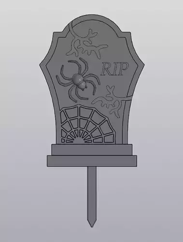 Cracked gravestone Planter Decoration