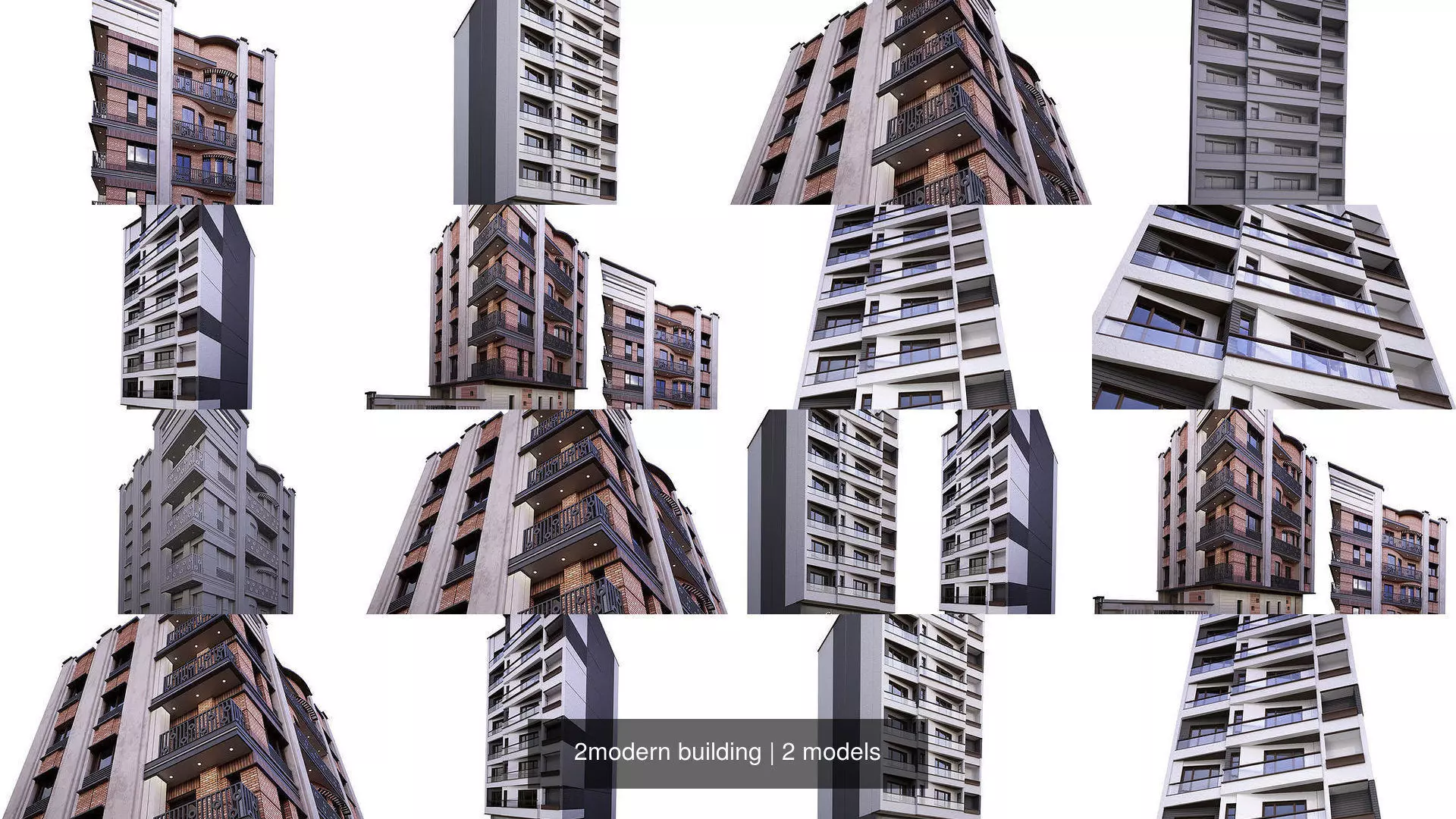 2modern building 3D Model Collection_0