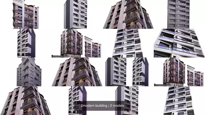 2modern building 3D Model Collection
