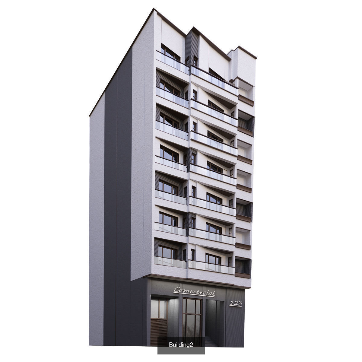 2modern building 3D Model Collection_2