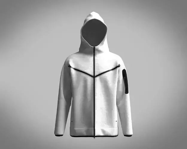 Mens Hoodie-Ash 3D model
