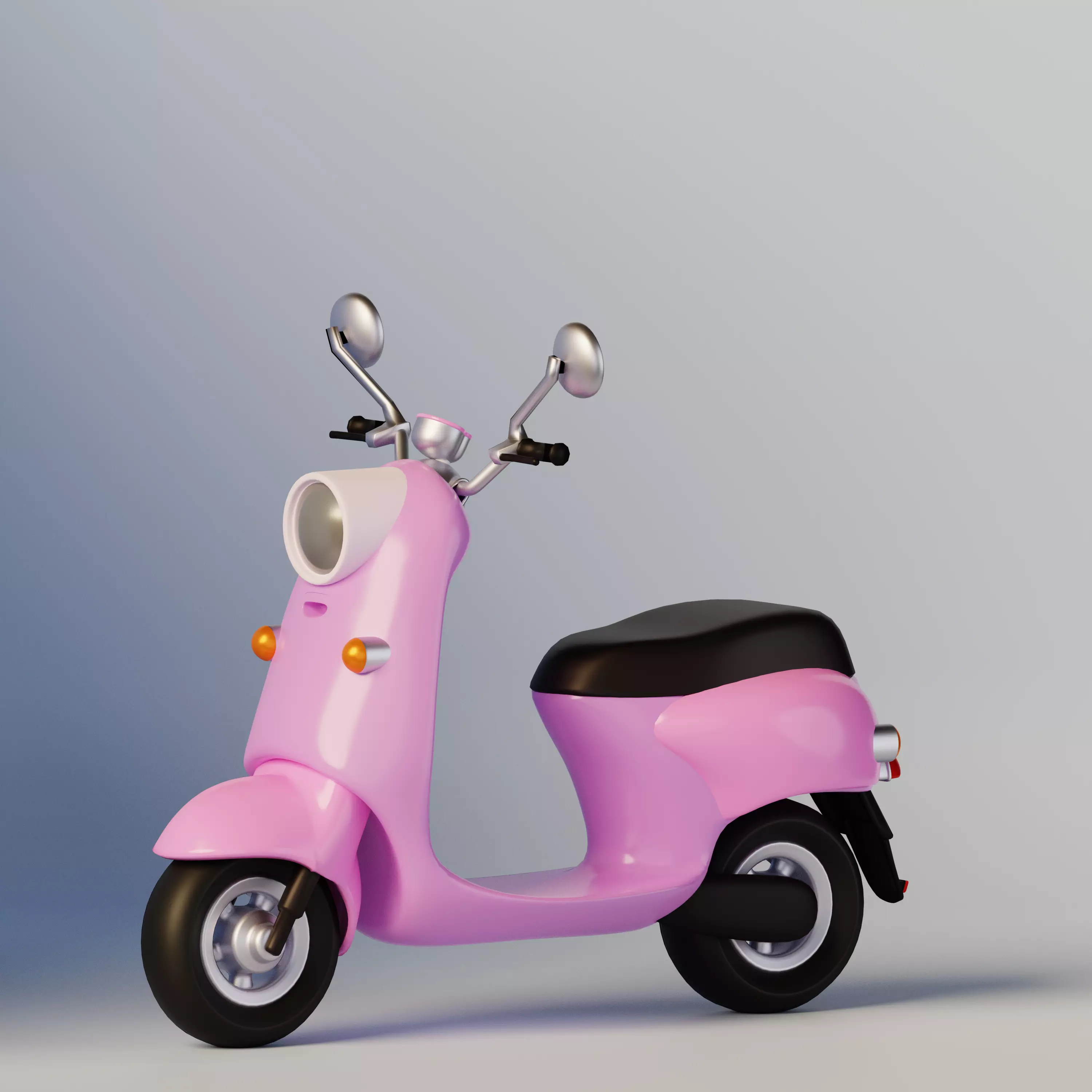 Scooter Cartoon  3D model_0