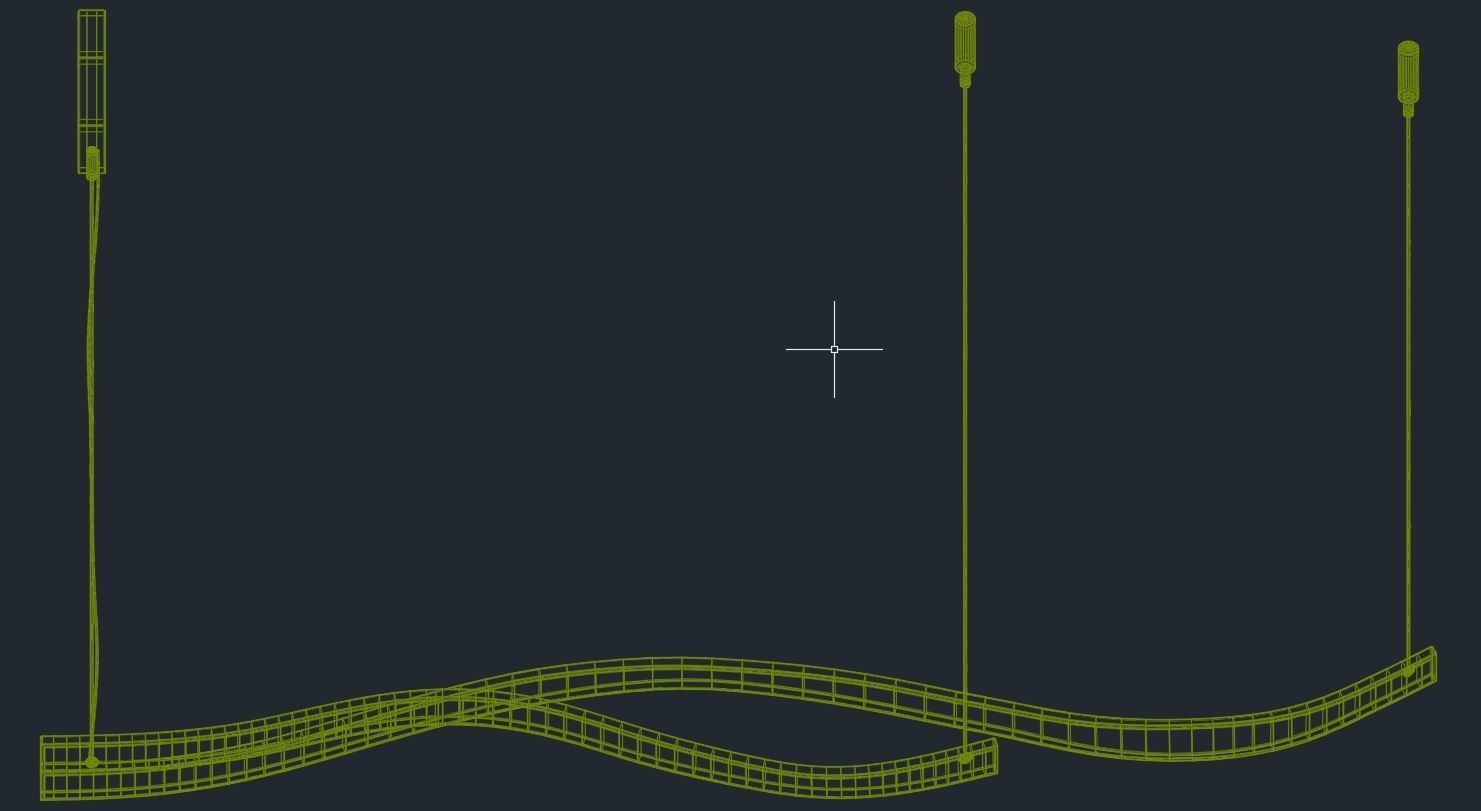 Zenqdesigns CREATIVE LITE Abstract Chandelier Low-poly 3D model_7