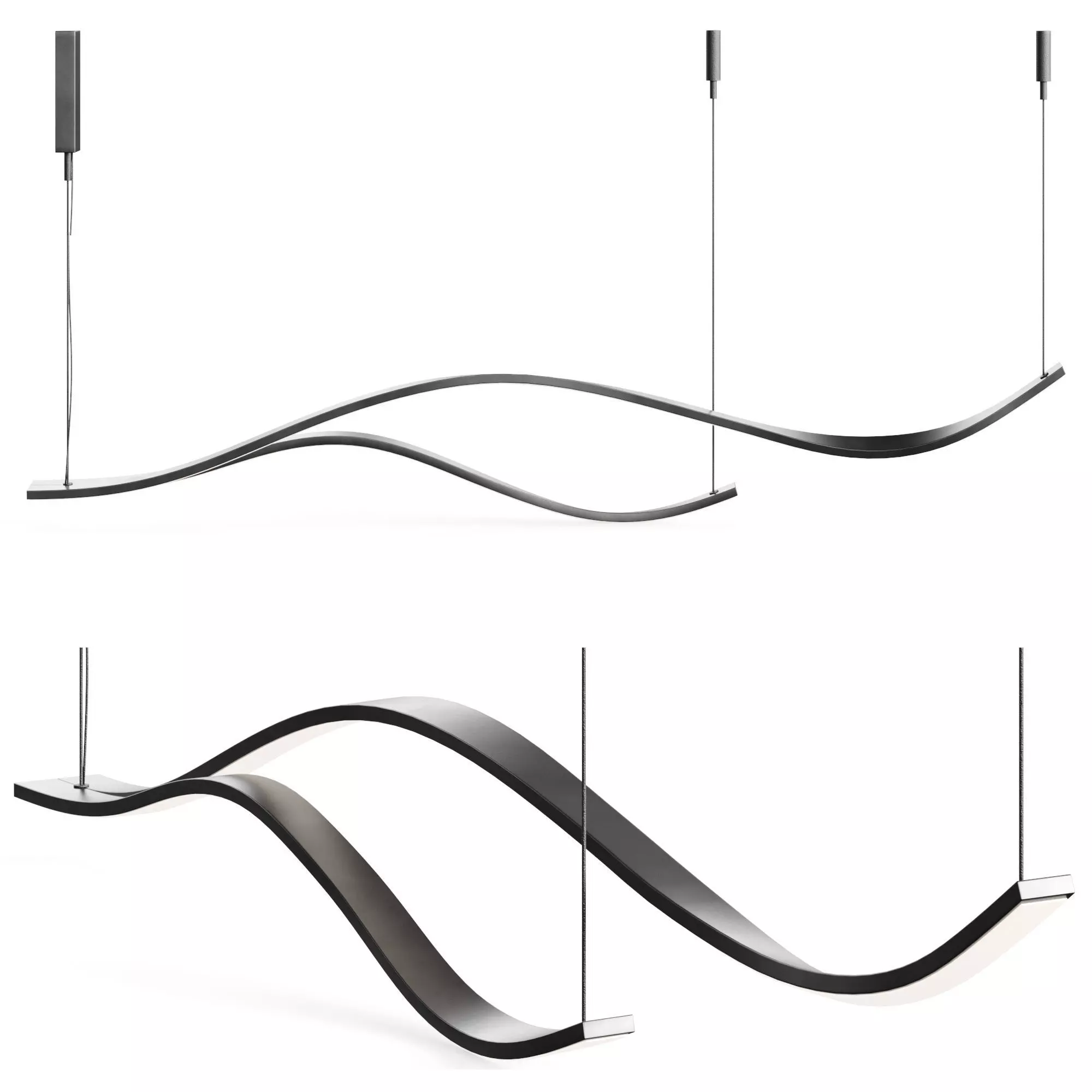 Zenqdesigns CREATIVE LITE Abstract Chandelier Low-poly 3D model_0