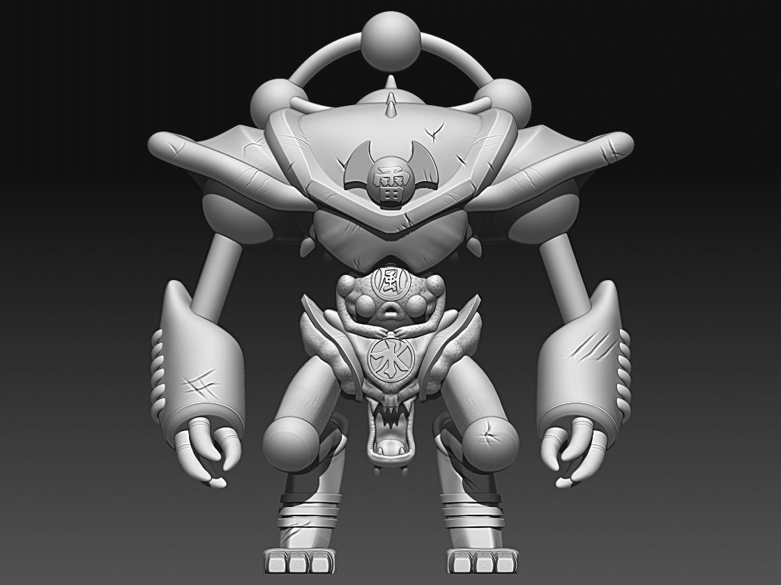 Gate guardian 3D print model_2