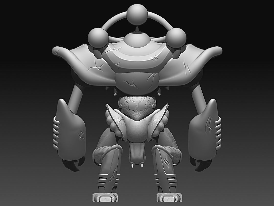 Gate guardian 3D print model_5