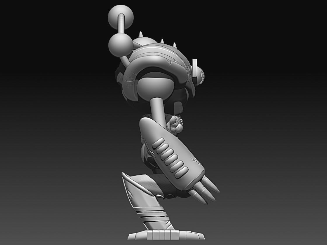 Gate guardian 3D print model_4