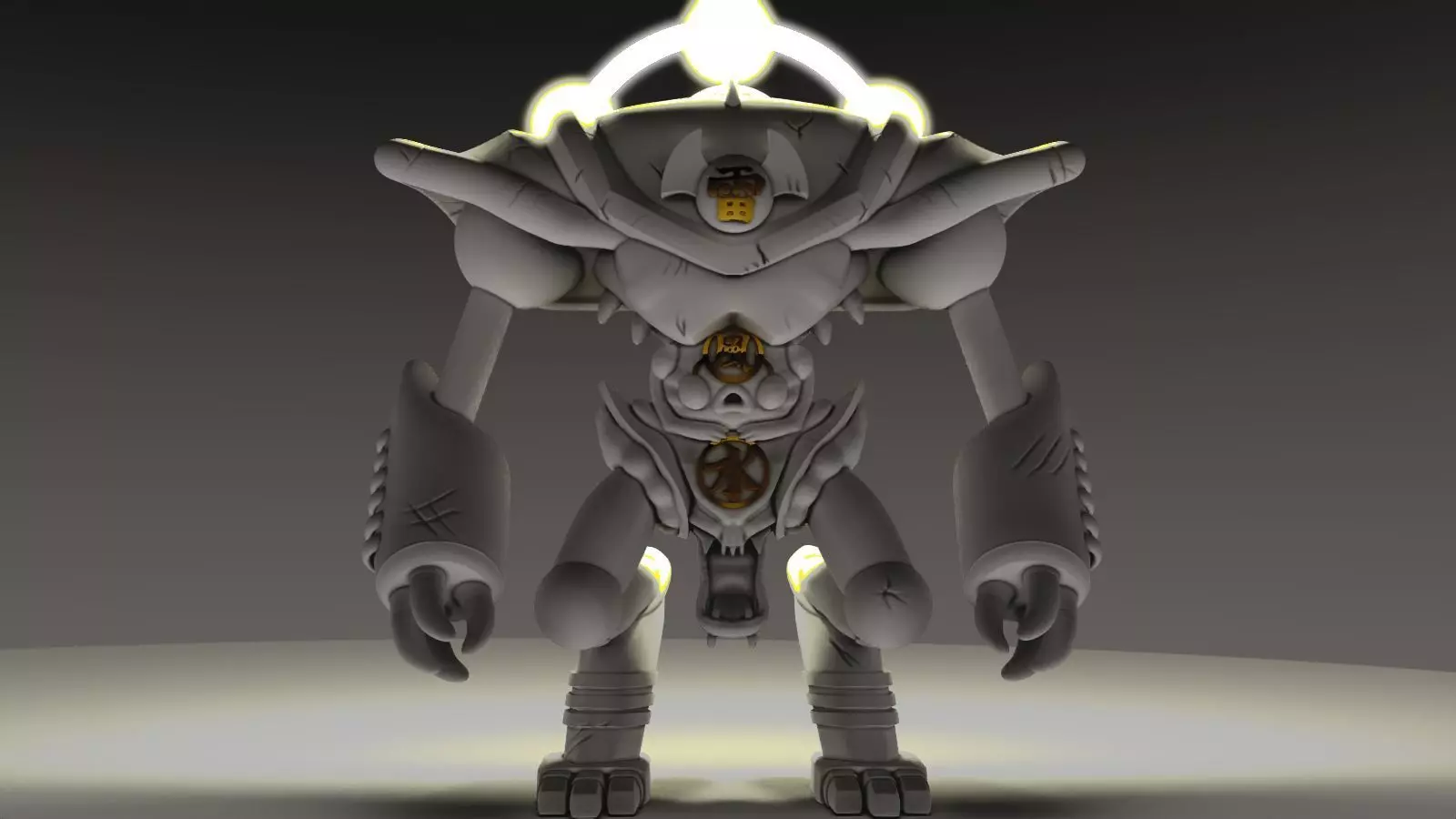 Gate guardian 3D print model_0