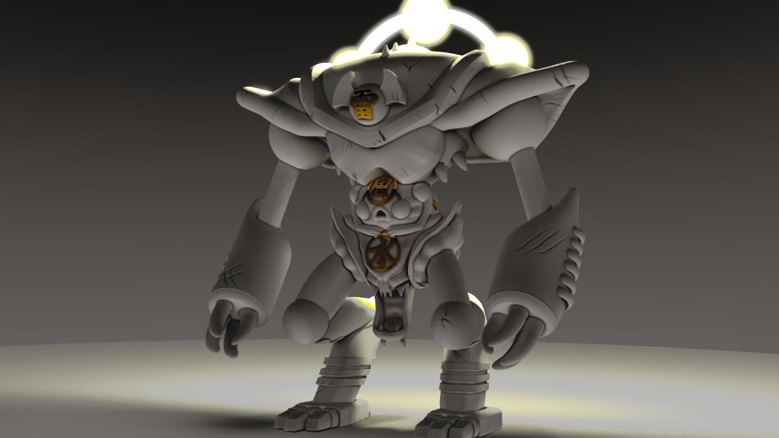 Gate guardian 3D print model_1