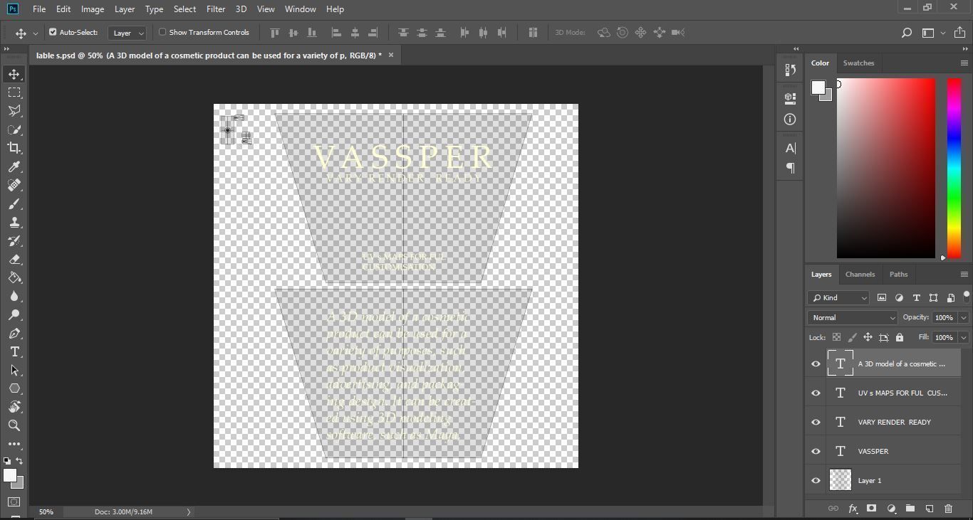 Cosmetics Product 3D model_4