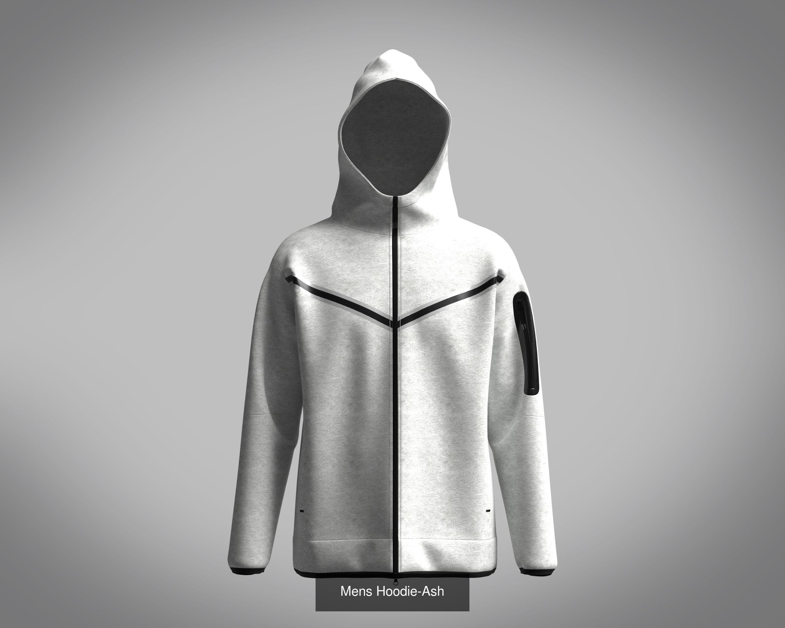 Mens Hoodie With Jogger 3D Model Collection_6
