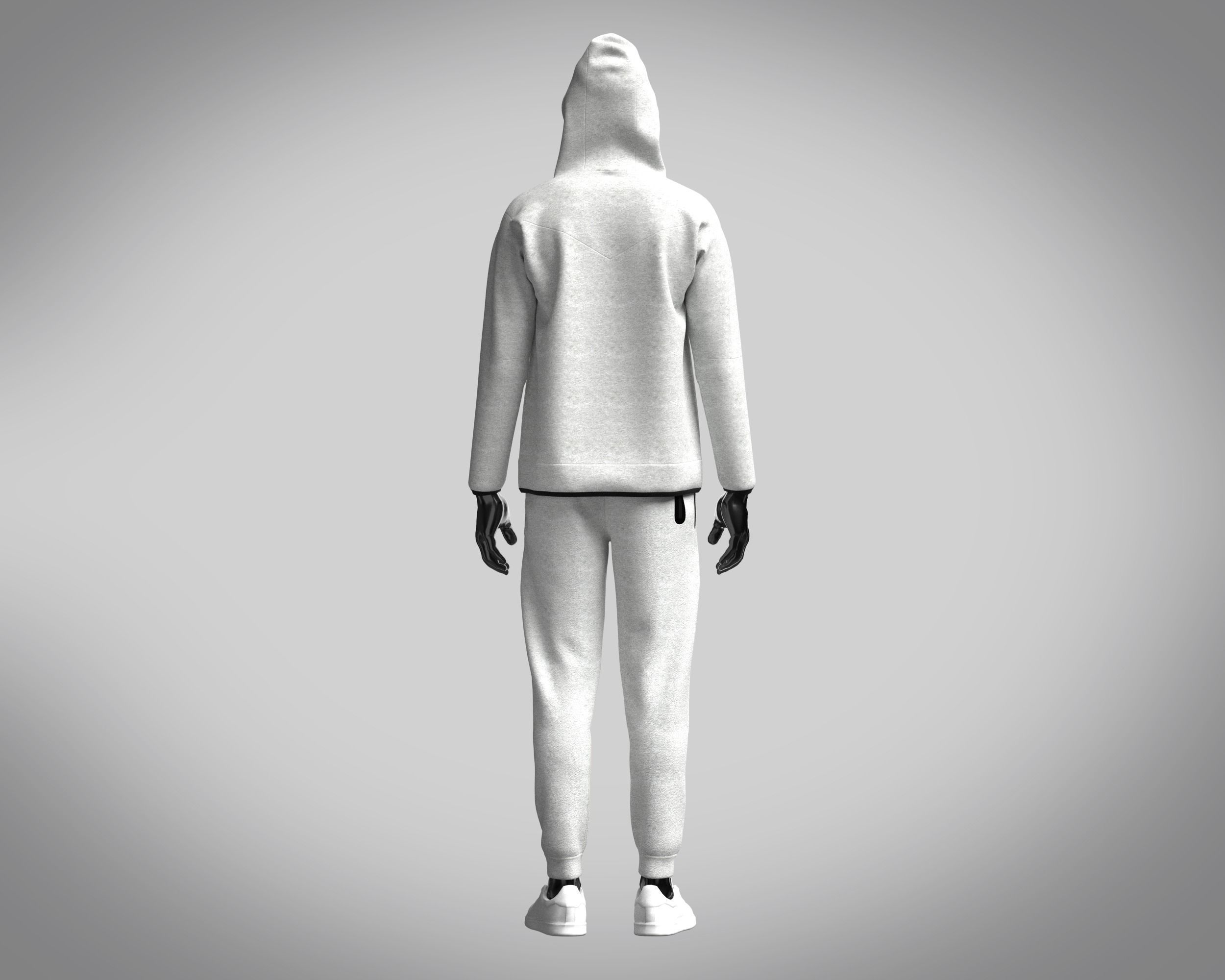 Mens Hoodie With Jogger 3D Model Collection_5