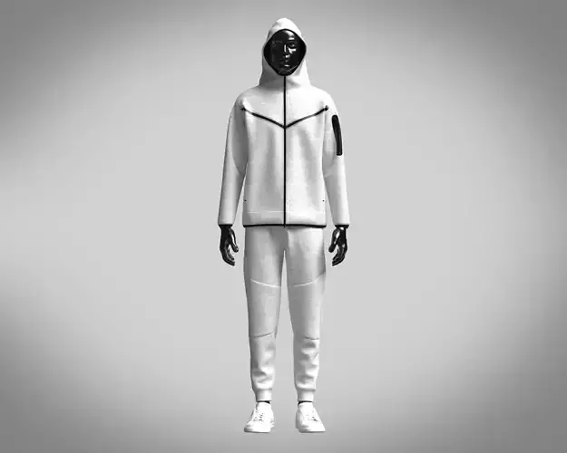 Mens Hoodie With Jogger 3D Model Collection