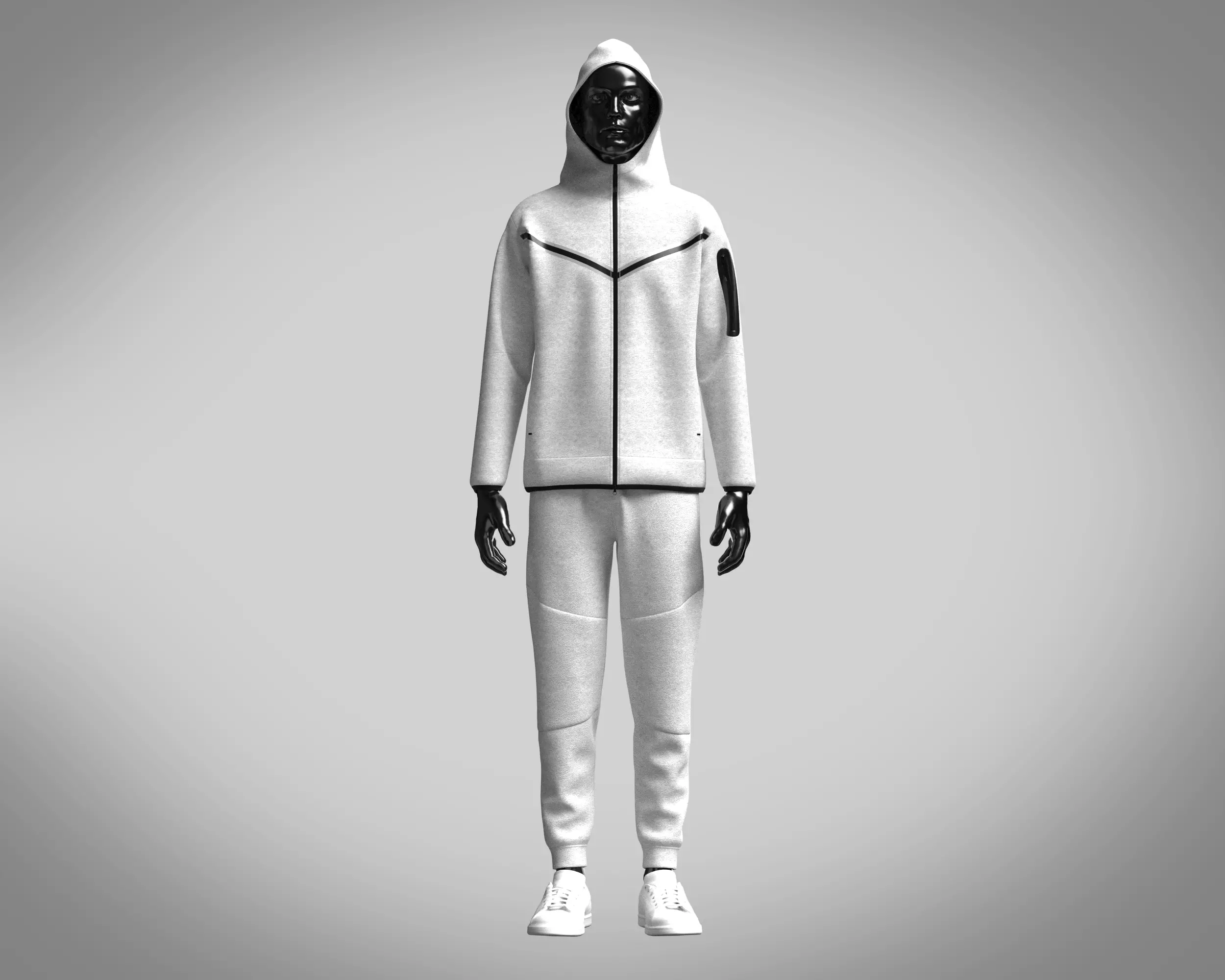 Mens Hoodie With Jogger 3D Model Collection_0