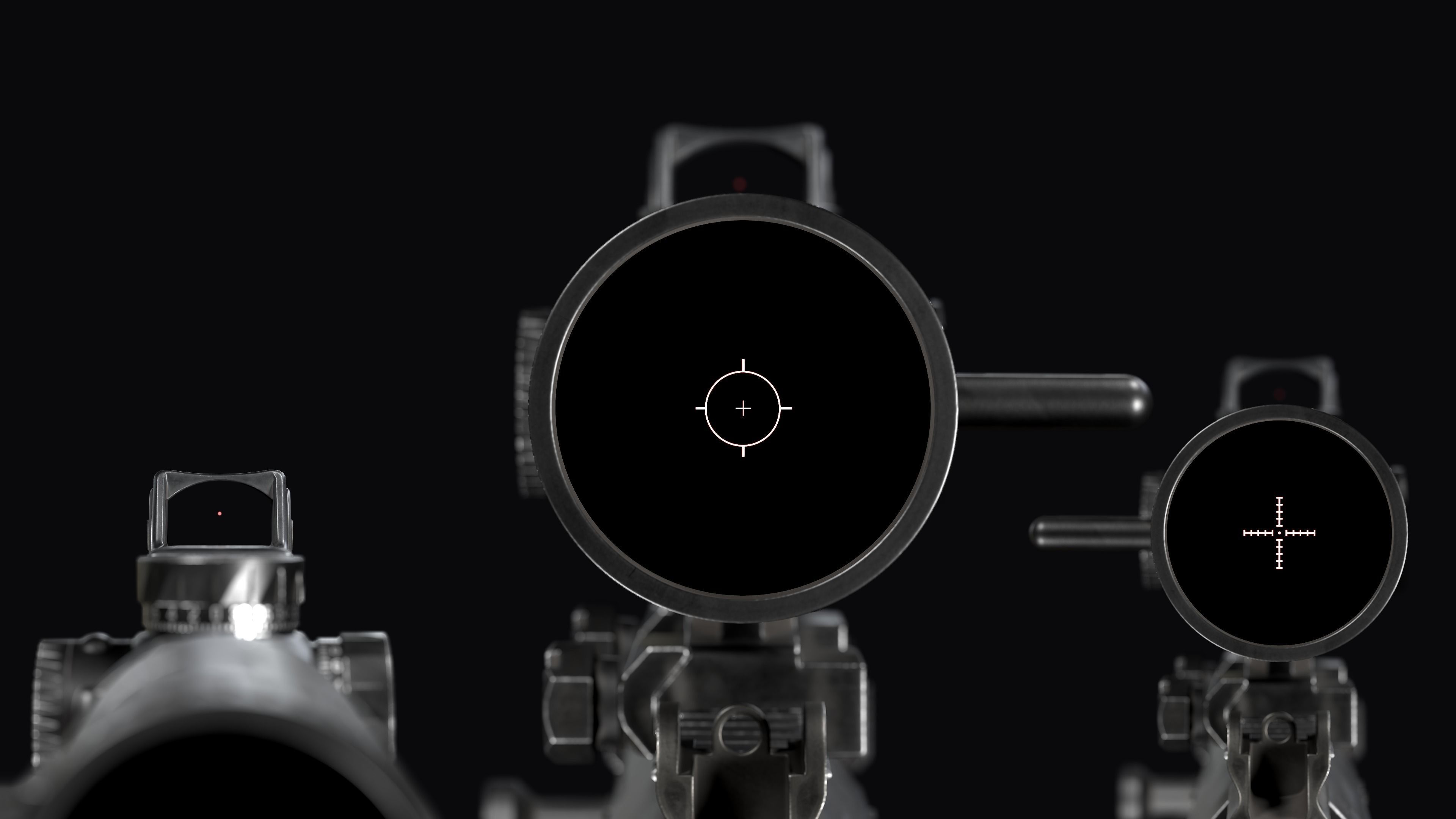 Tactical modular assault rifle DS Arms SA 58 FAL  Low-poly 3D model_28