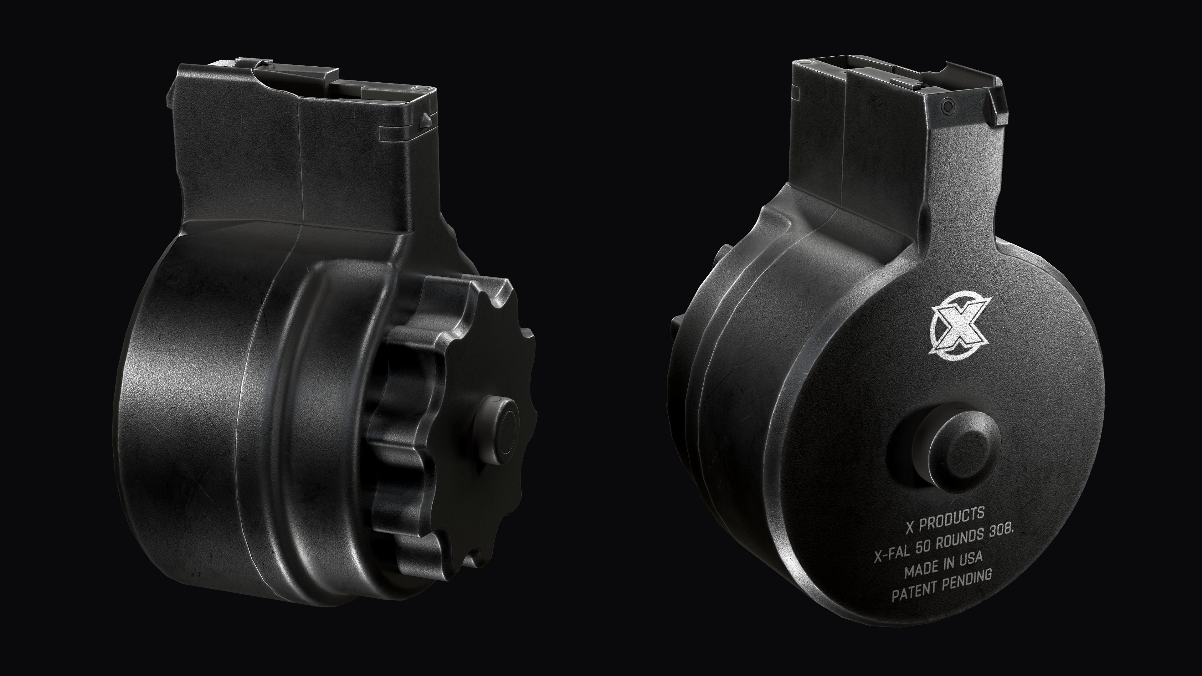 Tactical modular assault rifle DS Arms SA 58 FAL  Low-poly 3D model_24