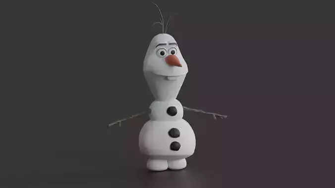 olaf 3d model animated snowman 3D model