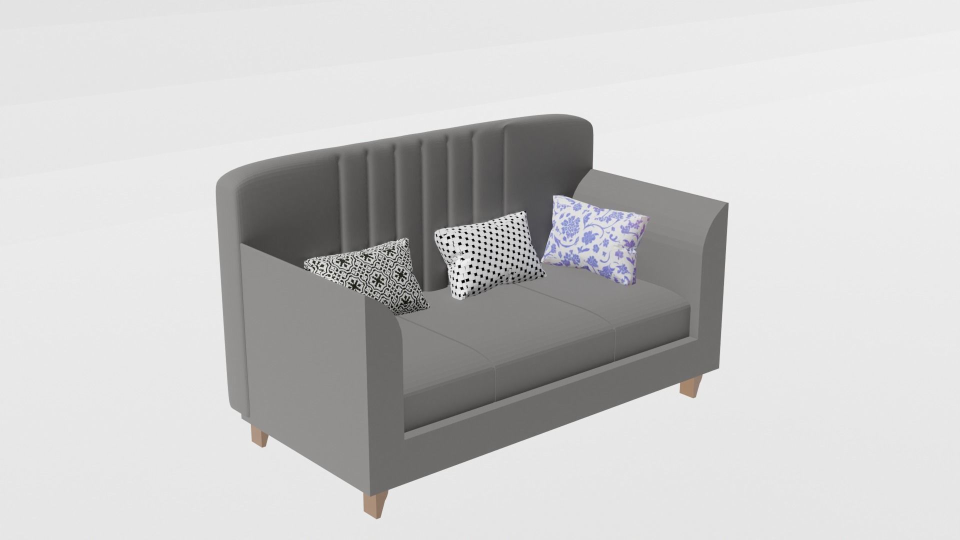 sofa full 3D model_3