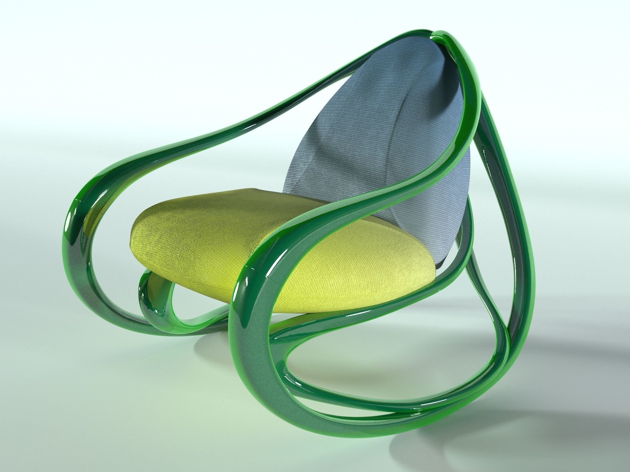 Rocking armchair Move ukrainian 3D model_2