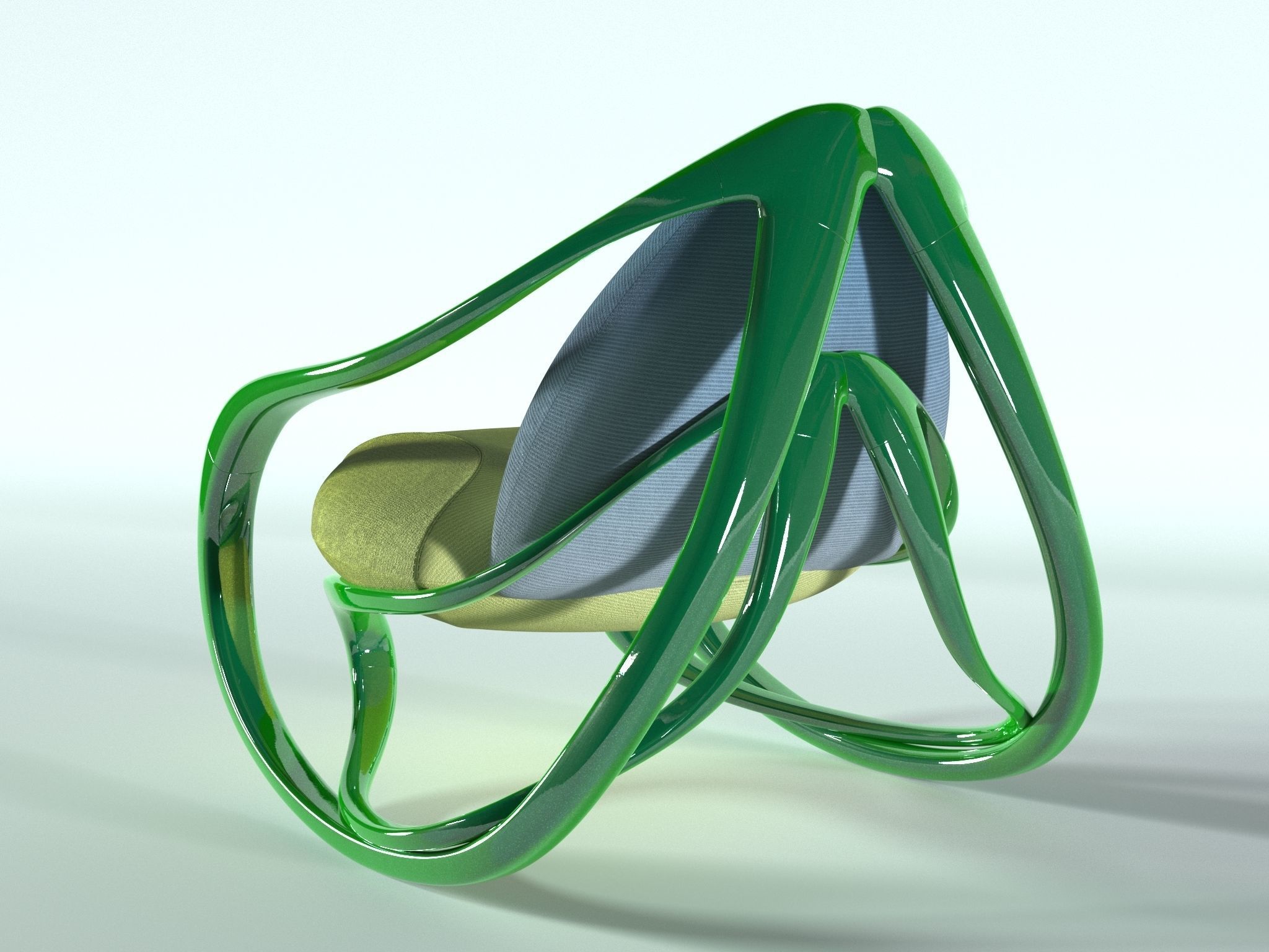 Rocking armchair Move ukrainian 3D model_3