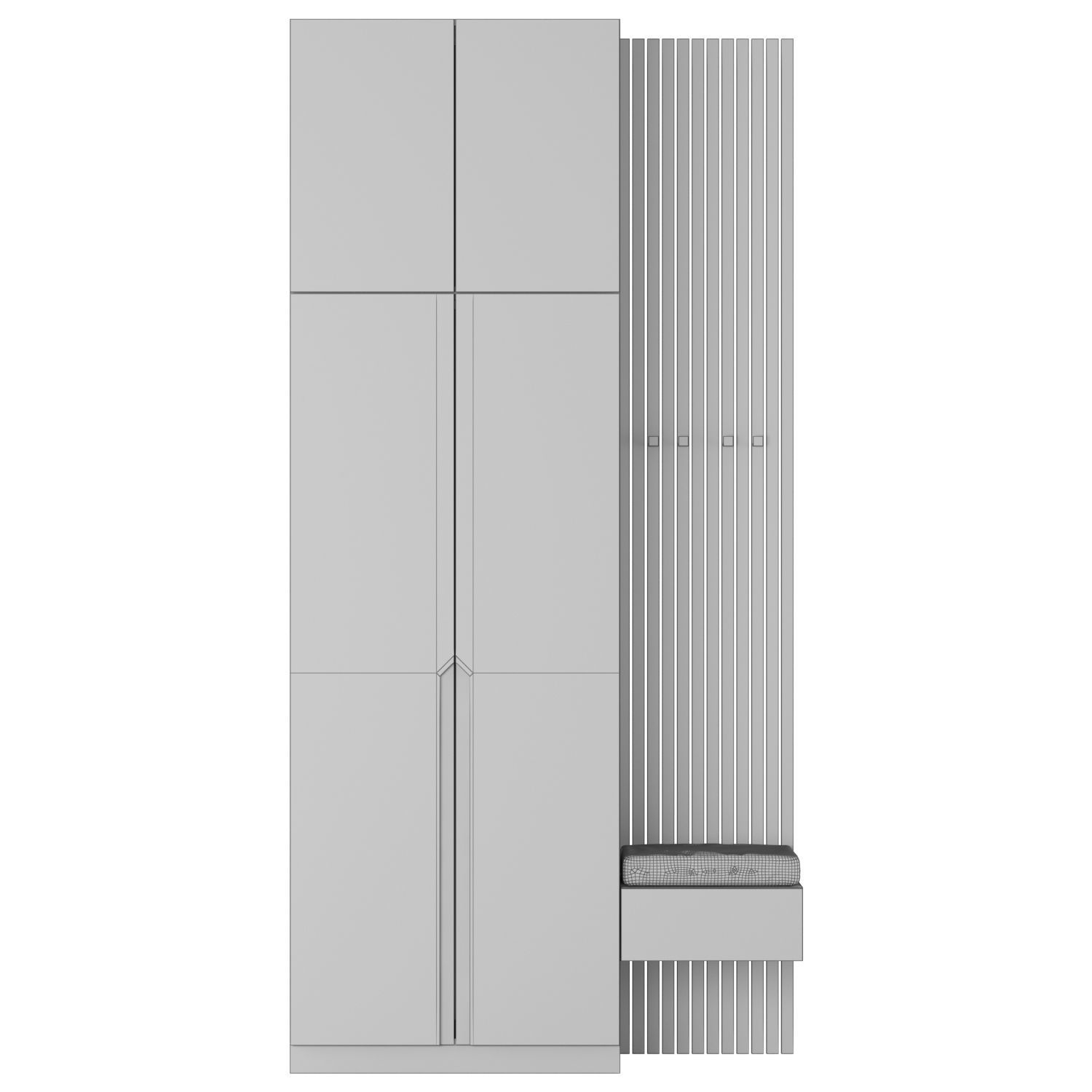 Composition in the hallway 105 3D model_2